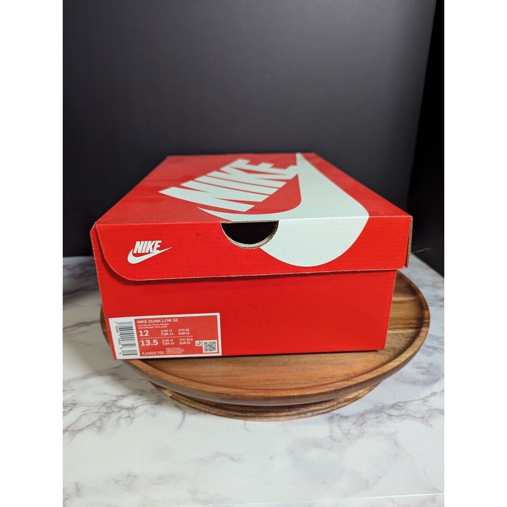 Nike DunkNike Dunk Low SE Volt Black Total Orange lFJ4610 702  Mens Size 12 - Picture 7 of 8